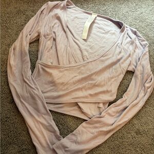 lululemon athletica Light Purple Crop Top